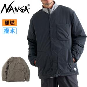 ⭐美品　NANGA/ナンガ オレンジ別注 キルト ダウンカーディガン　黒　保温 NANGA × ORANGE / ナンガ オレンジ 24AW 別注 Quilt