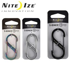 NITE-IZE ナイトアイズ S-BINER STAINLESS No3 エスビナーステンレス SB3-03 【日本正規品/カラビナ/アウトドア/キーホルダー】【メール便・代引不可】｜highball