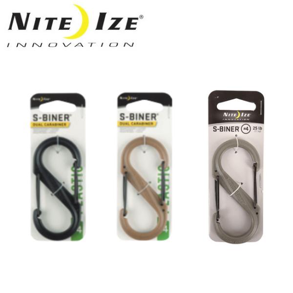 NITE-IZE ナイトアイズ S-BINER No4 BLK GATES エスビナー SBP4-0...