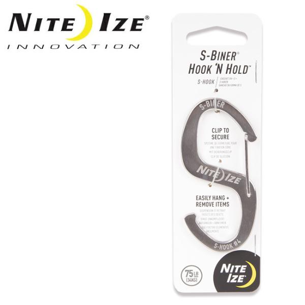 NITE-IZE ナイトアイズ S-BINER HOOK N HOLD エスビナーフック＆ホールド ...