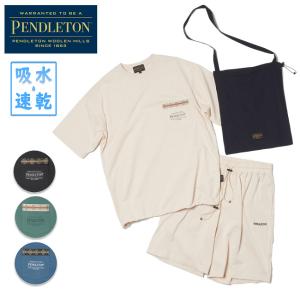 PENDLETON ペンドルトン Plating Single Jersey Tee&Shorts SET プレーティングシングルジャージーTシャツ&ショーツセット 4275-6011【半袖/半ズボン】｜highball