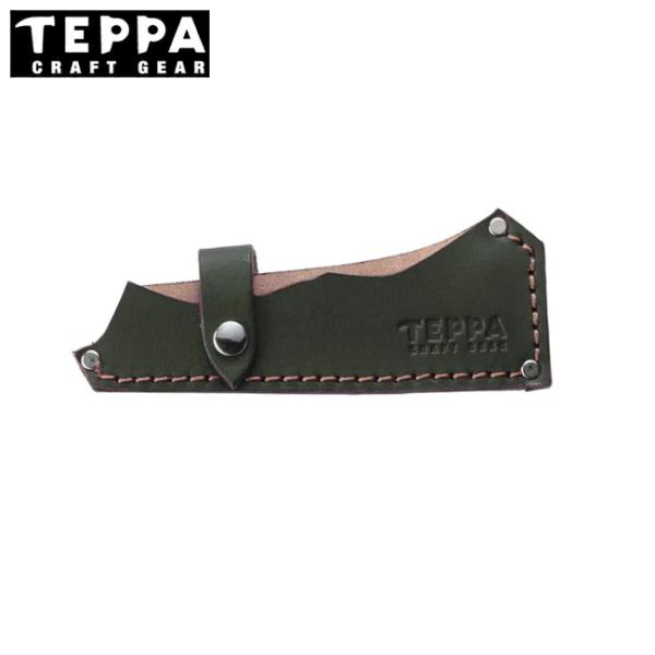 TEPPA てっぱ 焚火鉈 角田 専用革ケース オリーブドラブ MZ14027 【 斧 焚き火 アウ...