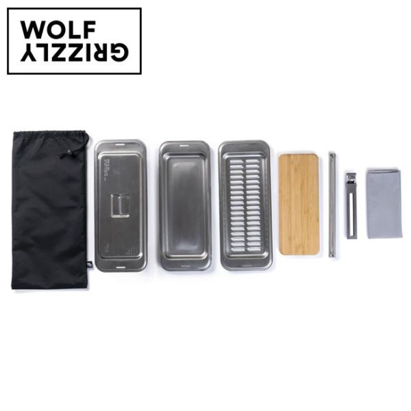 Wolf&amp;Grizzly ウルフアンドグリズリー クックセット 20330003 【皿/まな板/グリ...