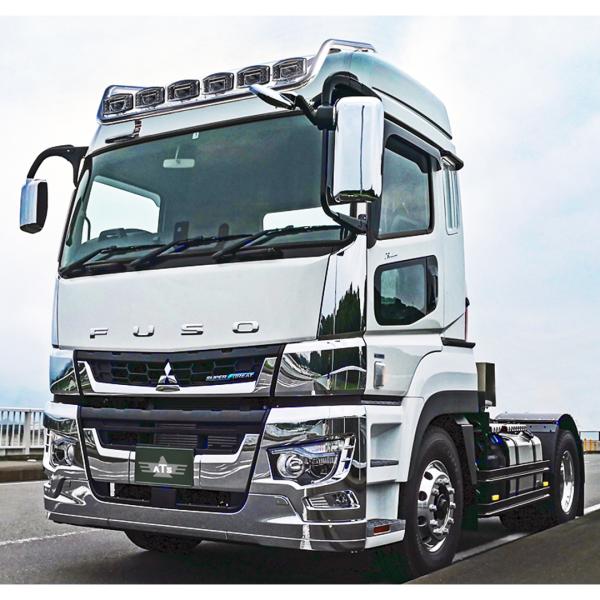 三菱ふそう スーパーグレート用キャブオーバーパイプ【ハイルーフ車のみ装着可能】【ドライビングライト別...