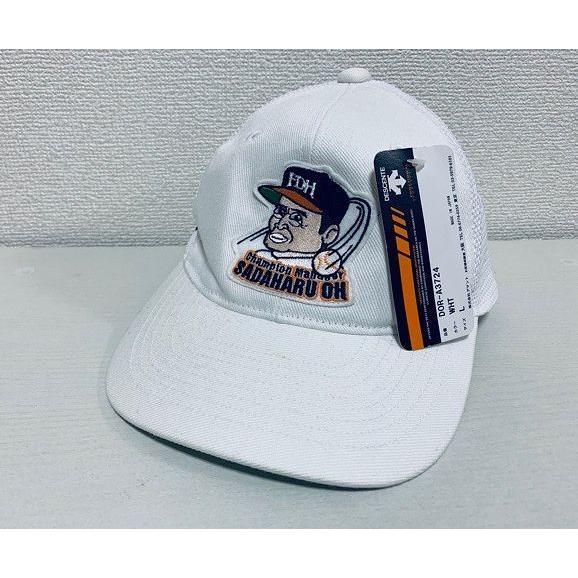 デッドストック デサント 福岡ダイエーホークス 王貞治監督モデル メッシュ キャップ 野球帽子 サイ...