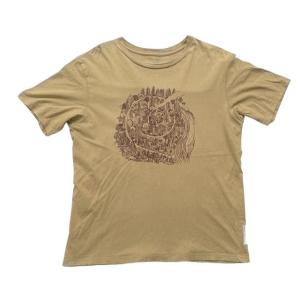 米国製 パタゴニア オーガニックコットン Tシャツ patagonia Organic Cotton T-Shirt ベージュ サイズM [b4-0016]
