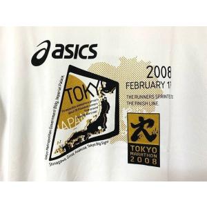 アシックス 2008 東京マラソン トレーニングシャツ Tシャツ サイバードライ サイズSS [E2...