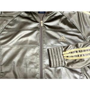 2008 日本製 アディダス adidas レザー調 コーティング ジャージ 773618 カーキ/...