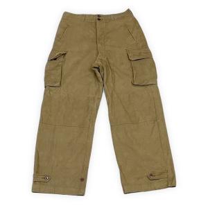 ビンテージ ユーロミリタリー フランス軍 フレンチアーミー M47前期 カーゴパンツ コットンツイル...