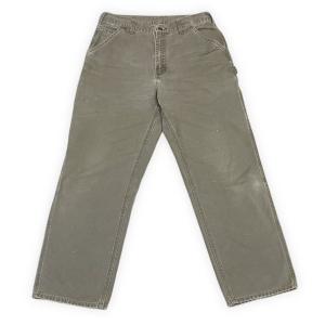 ニカラグア製 カーハート Carhartt ペインターパンツ ダック モスグリーン フェード W34...