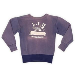 50's 60's ビンテージ スウェット L.I.U 4段 セットインスリーブ ツートン リブ長 ...