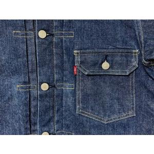 90's 90年代 日本製 リーバイス LEVI'S デニムジャケット 7701SXX 1st ファースト 1991年 限定復刻 天然藍 サイズ38 [k-0063]｜highground