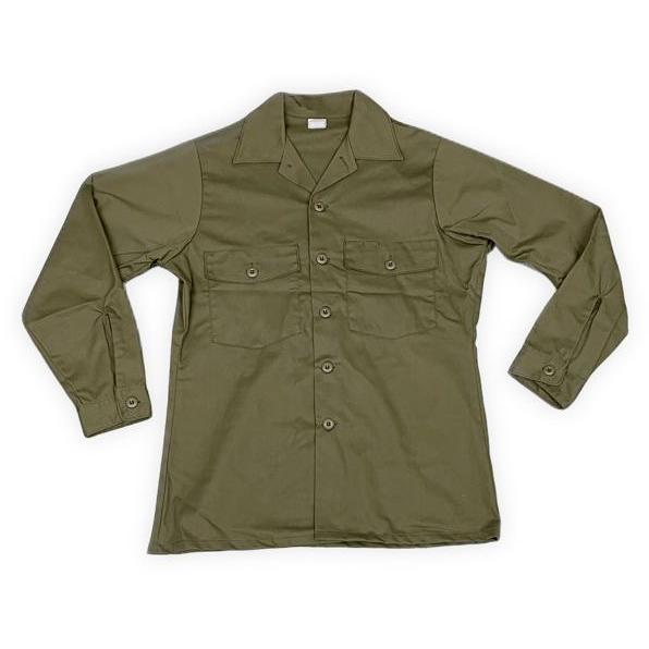 80's デッドストック 米軍 U.S.ARMY ユーティリティシャツ ミリタリーシャツ OG-50...