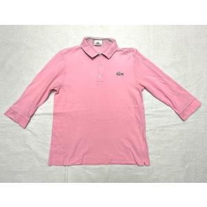 ラコステ LACOSTE ポロシャツ 7分袖ポロシャツ PH740E ピンク サイズ4 M~L位 [l-2236]
