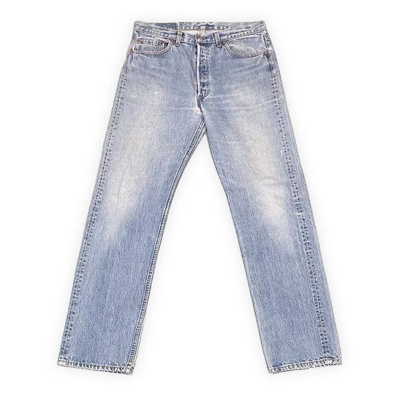 80's 90's 1988 米国製 リーバイス LEVI'S 501 ビンテージ 色薄 ひげ 釦裏...
