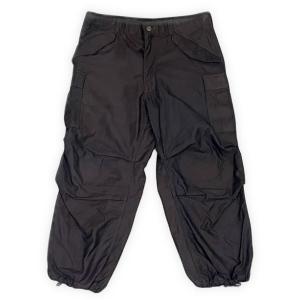 80's ミリタリー US ARMY 米軍 M-65 カーゴパンツ 後染 ブラック 黒 ウッドランド...