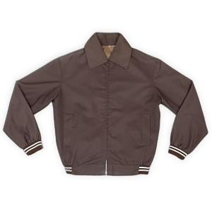 80's 英国製 FACE FABRICK: ビンテージ スイングトップ フルジップ リブ ライトア...