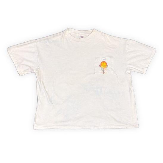 90's 米国製 ACTIVE SPORTSWEAR Tシャツ ポケット 短丈 ボックス フロリダ ...