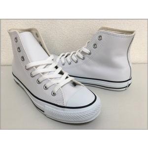 コンバース CONVERSE オールスター LEA ALL STAR HI レザー ホワイト サイズ...