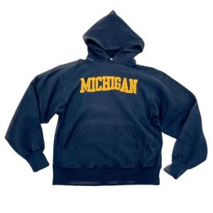 90’s メキシコ製 チャンピオン リバースウィーブ パーカ MICHIGAN ネイビー XL [t...