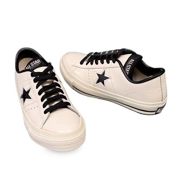 デッドストック 日本製 コンバース ワンスター CONVERSE ONE STAR OX 白黒 レザ...