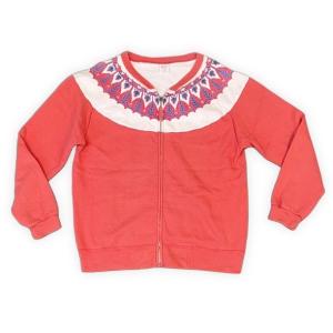 JOE McCOY◇BALL PARK KNIT WEAR 雪柄 フルジップ スウェット/M