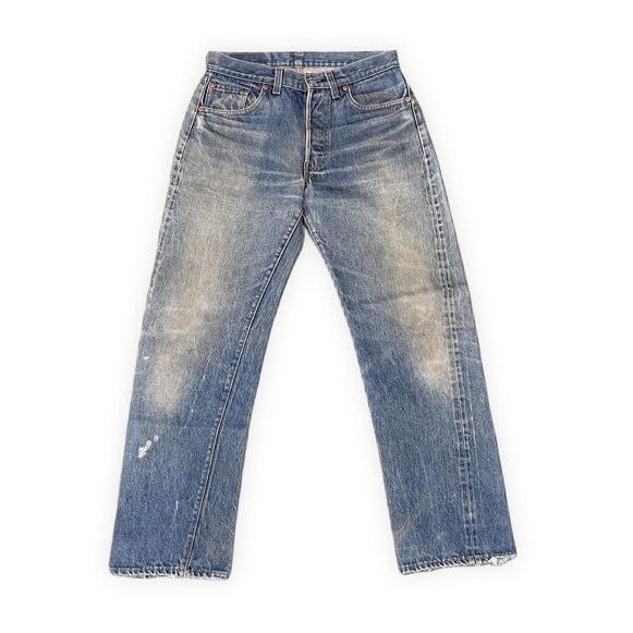 80's 1981 米国製 リーバイス LEVI'S 501 レッドライン 赤耳 ひげ ハチノス 裾...