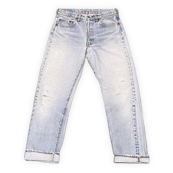80's 1982 米国製 ビンテージ リーバイス LEVI'S 501 赤耳 ボタン裏524 裾チ...