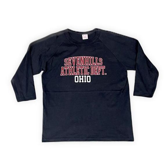 米国製 MADE IN USA チャンピオン Tシャツ 七分 ラグラン カレッジ T1011 OHI...