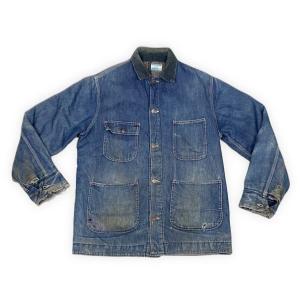 70's 米国製 シアーズ Sears ビンテージ チョアコート カバーオール ブランケット M 着...