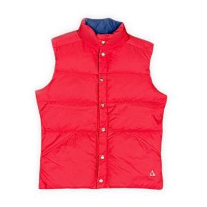 80's 米国製 ビンテージダウン ジェリー GERRY 白タグ ダウンベスト リバーシブル レッド...