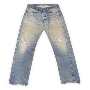80's 米国製 リーバイス LEVI'S 501 ビンテージ 赤耳 内股シングル 釦裏555 バレ...