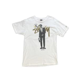 メキシコ製 STUSSY ステューシー YO! MTV RAPS コラボ Tシャツ SLICK RICK スリックリック ホワイト サイズM [tal-0359]