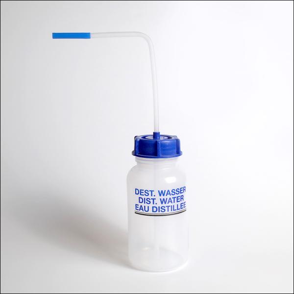 KAUTEX　薬品識別安全洗浄瓶　蒸留水　500ml
