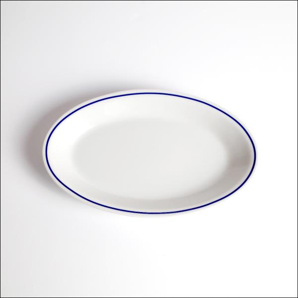 Saturnia 　Rome　Blue line　Oval Plate 24　サタルニア　ローマ　ブ...