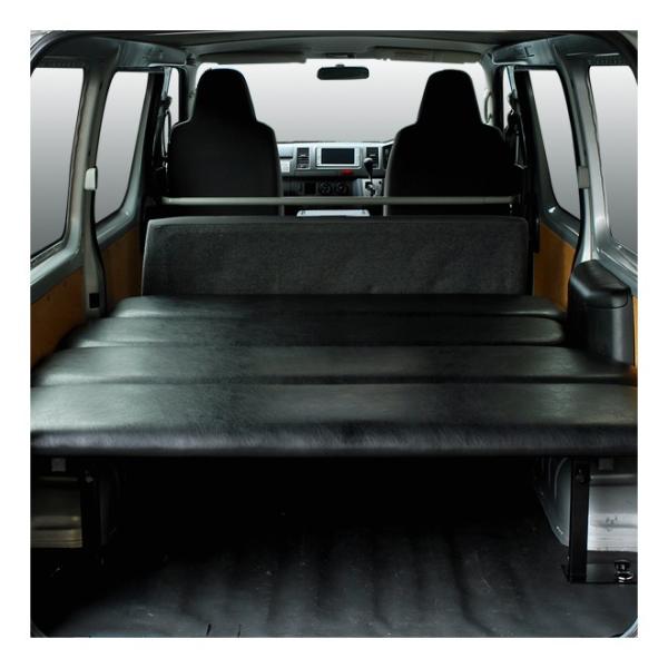 ハイエース 標準ボディDX リアヒーター付車 ベッドキット レザータイプ/クッション材40mm 20...