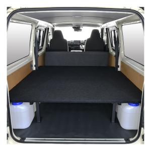 ハイエース DX サイド収納 ベッドキット パンチカーペット仕様 ハイエース ベットキット HIACE 車中泊マット 棚 200系 全年式対応 (現行モデル8型対応) 日本製｜highsideweb