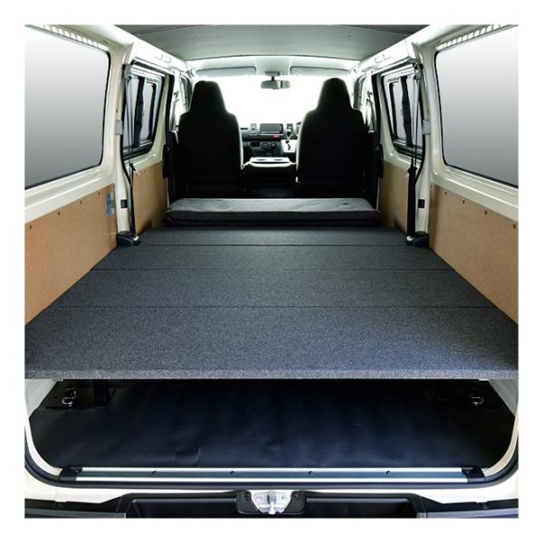 ハイエース 標準ボディDX プロ用低床ベッドキット パンチカーペット難燃タイプ 200系 全年式対応...