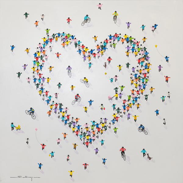 BICYCLE HEART ／サンティアゴ・ナヴァロ／群衆アート