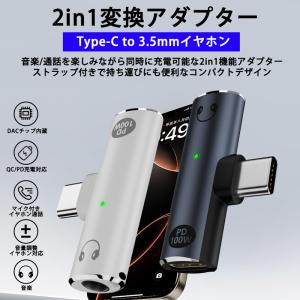 2in1 Type-C to 3.5mm イヤ...の詳細画像1