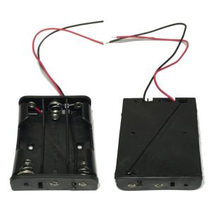 2個入り 単3 電池 3本 4.5V 電池ホルダー 3 x AA電池 4.5V