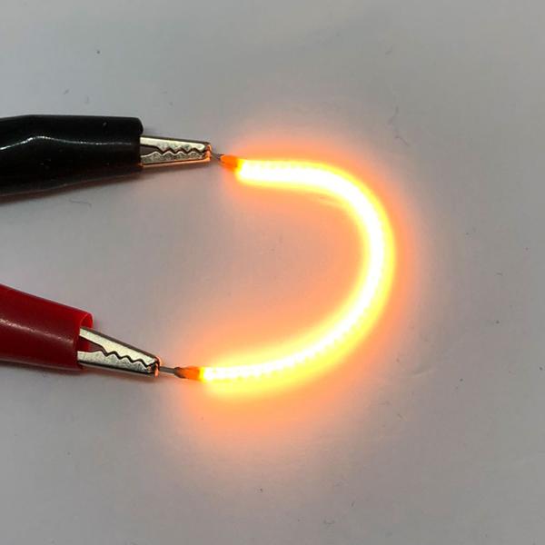 フレキシブル フィラメント LED 80mm 3V ２個入り フィラメント電球 素子 DIY 電池２...