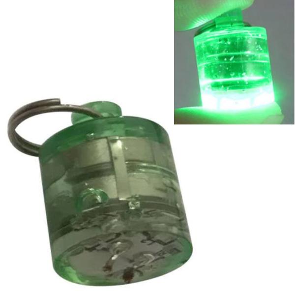 LED 集魚灯 ミニ フィッシングライト タル型 水につけると自動で点灯 緑LED 青LED バルク...