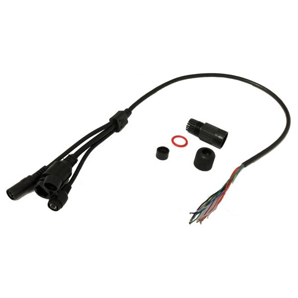 IPカメラ 組込用 スイッチ付 10芯 ケーブル LAN部分 防水接続キット付 IPカメラモジュール...