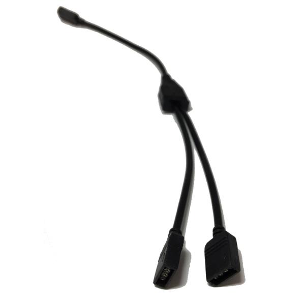 RGB カラー LEDテープ 2分岐ケーブル LEDストリップライト スプリッタケーブル 2分岐 接...