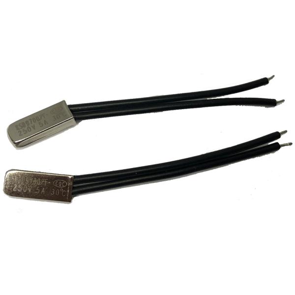 バイメタル サーモスイッチ 30度タイプ 常開型 2個入 金属筐体 KSD9700 サーモスタット ...