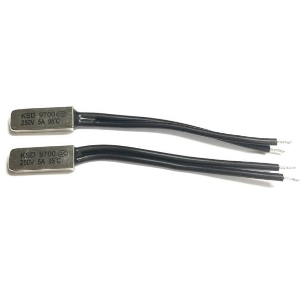 バイメタル式 サーモスイッチ 95度タイプ 常閉型 2個入 KSD9700 サーモスタット 温度スイ...