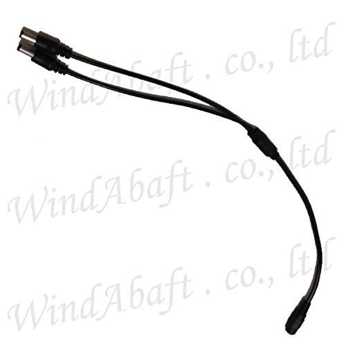廉価版 DC電源 2分岐ケーブル 外径5.5mm 内径2.1mm 防犯カメラの電源ケーブル　電子工作...