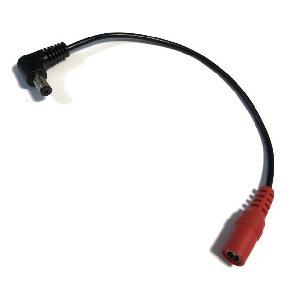 極性反転 DCケーブル プラグL型 センタープラス から センターマイナス へ極性反転可能 バルク品...