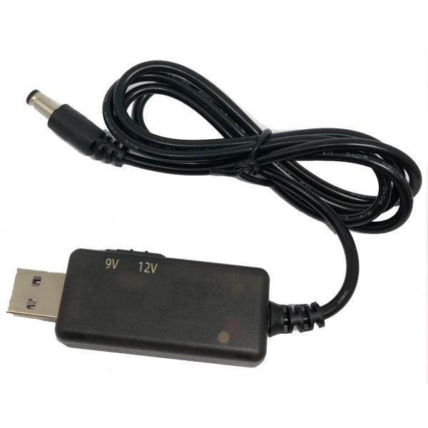 USB 5V を 9V と 12V に選択昇圧可能 最大1A ( 12W ) 出力可 センタープラス...